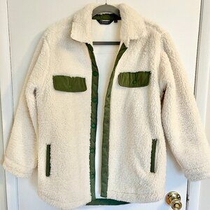 Vineyard Vines Sherpa Jacket Green Trim XS